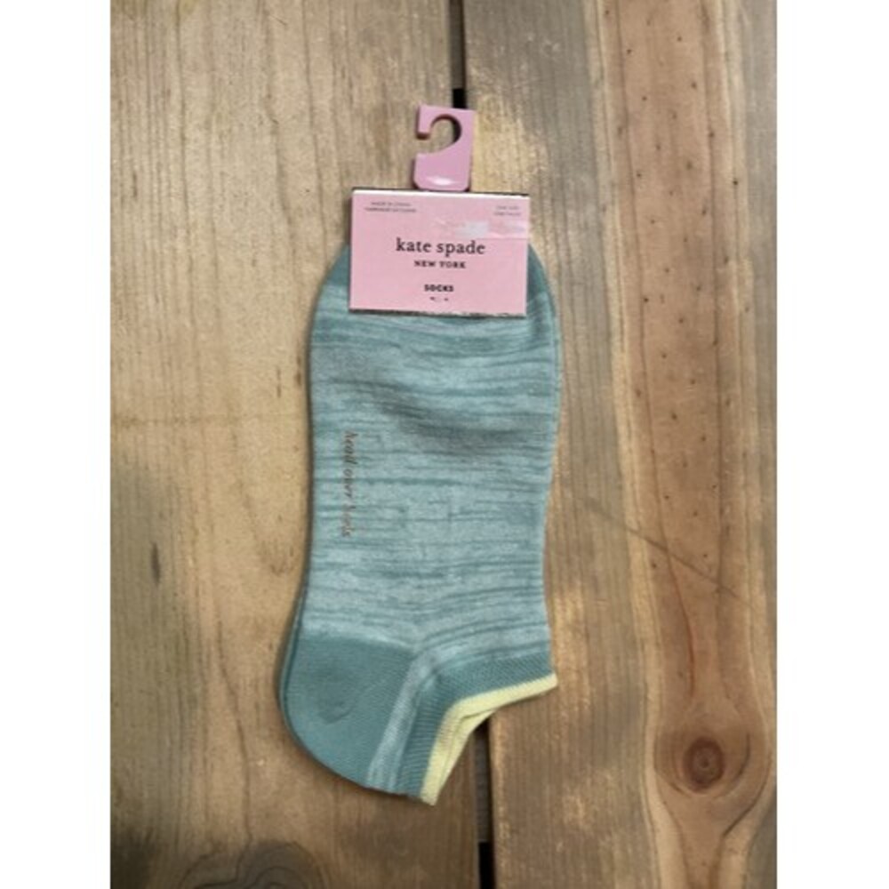 Kate Spade Aqua No Show Socks size 4-10
